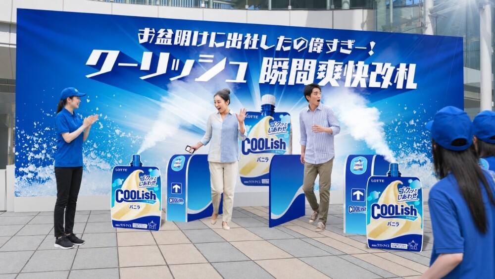 「クーリッシュ」退勤サンプリングイベント『クーリッシュ瞬間爽快改札』