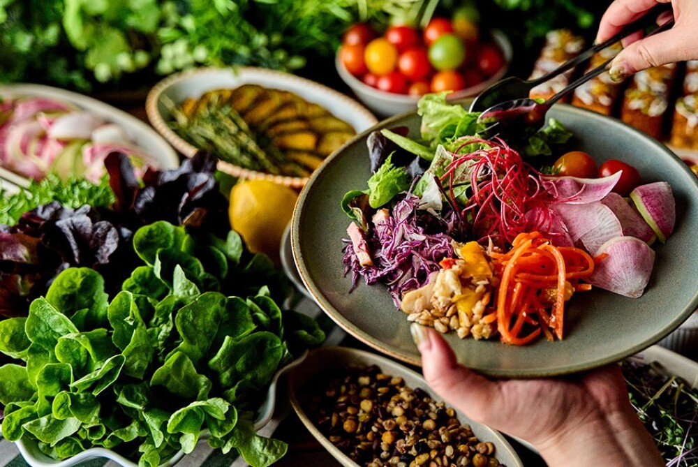 野菜でヘルシーにパワーチャージ！トレント サラダブッフェランチ